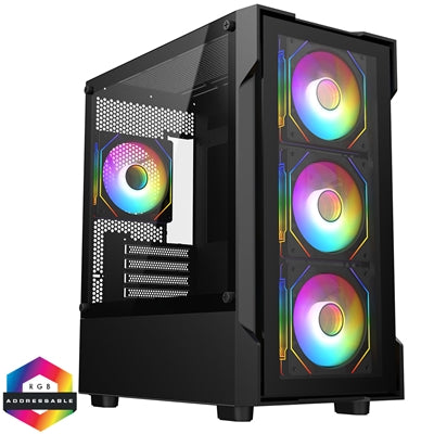 AMD Ryzen 5 5500 RTX 4060 Gaming PC - 16GB RAM, 1TB NVMe, RGB AMD Ryzen 5 5500 RTX 4060 Gaming PC - 16GB RAM, 1TB NVMe, RGB